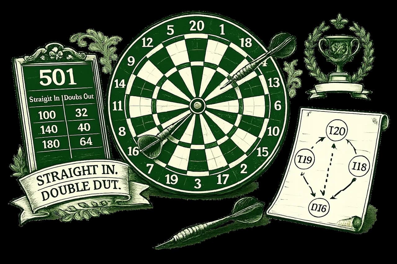 How to Play 501 Darts: Strategies, Combinations and Tips for Straight In, Double Out